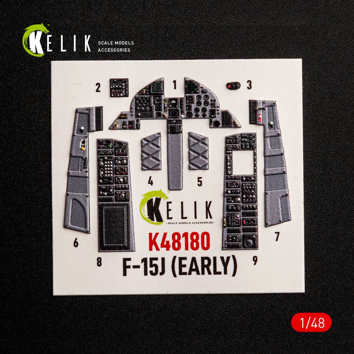 KELIK K48180 F-151 (Early) - interior 3D decals for Hasegawa kit 1/48 – image 8