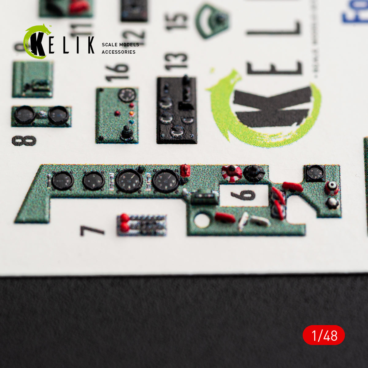 KELIK K48188 A6M5a - interior 3D decals for Fine Molds kit 1/48 – immagine 4
