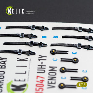 KELIK K35047 UH-1Y VENOM Cargo Bay - interior 3D decals for Trumpeter kit 1/35 – immagine 2