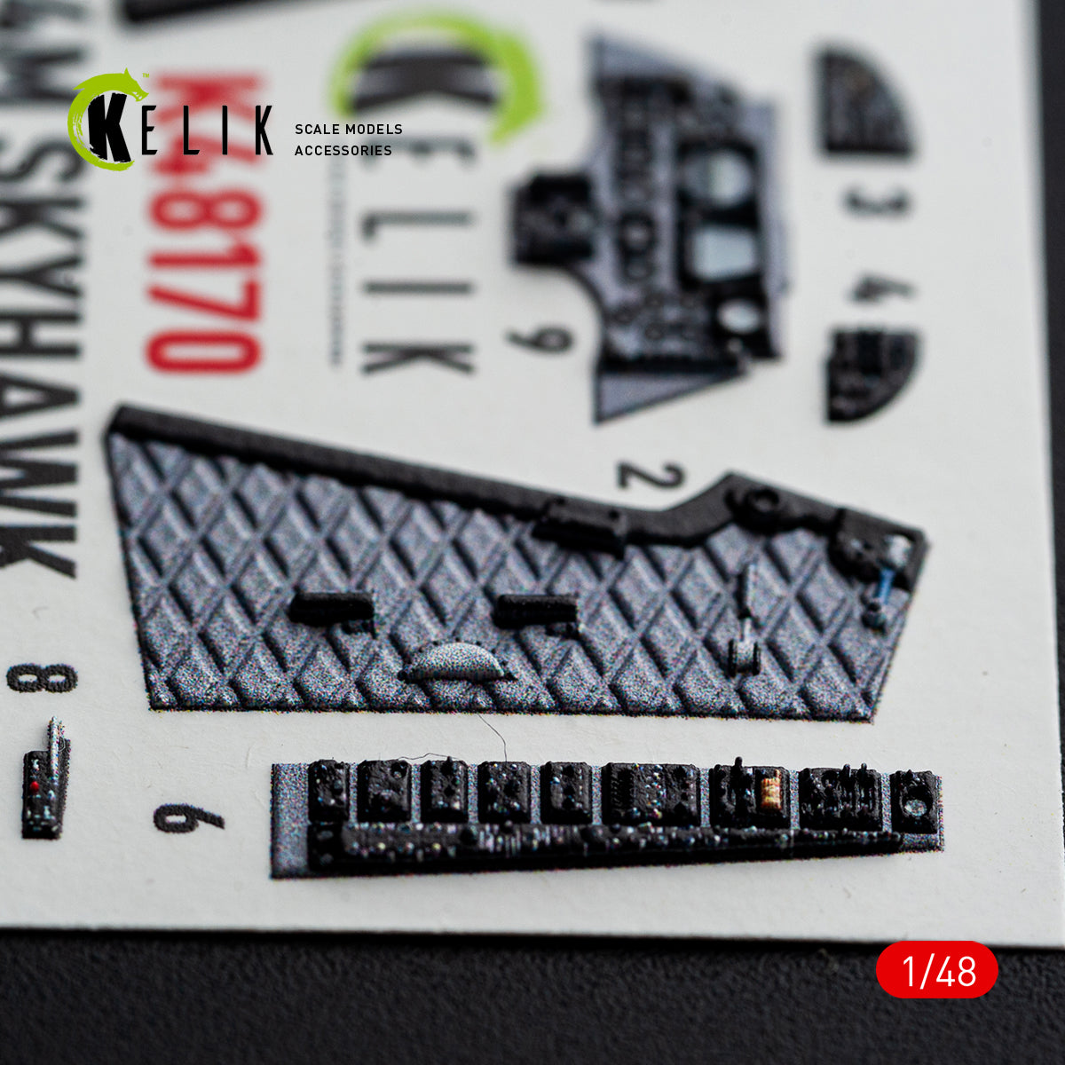 KELIK K48170 A-4M SKYHAWK - interior 3D decals for Hasegawa kit (1/48) – imagen 7