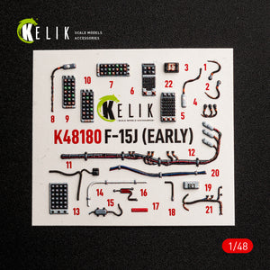 KELIK K48180 F-151 (Early) - interior 3D decals for Hasegawa kit 1/48 – image 9