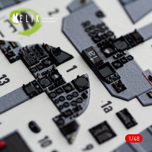 KELIK K48182 F-15D1 Eagle - interior 3D decals for Hasegawa kit (1/48) – Bild 5