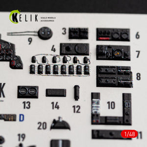 KELIK K48184 Defiant Fi - interior 3D decals for Trumpeter kit 1/48 – imagen 4