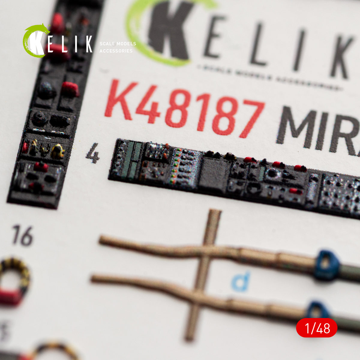 KELIK K48187 Mirage F1C/CR - interior 3D decals for Italeri kit 1/48 – imagen 5