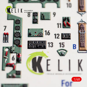 KELIK K48188 A6M5a - interior 3D decals for Fine Molds kit 1/48 – immagine 5