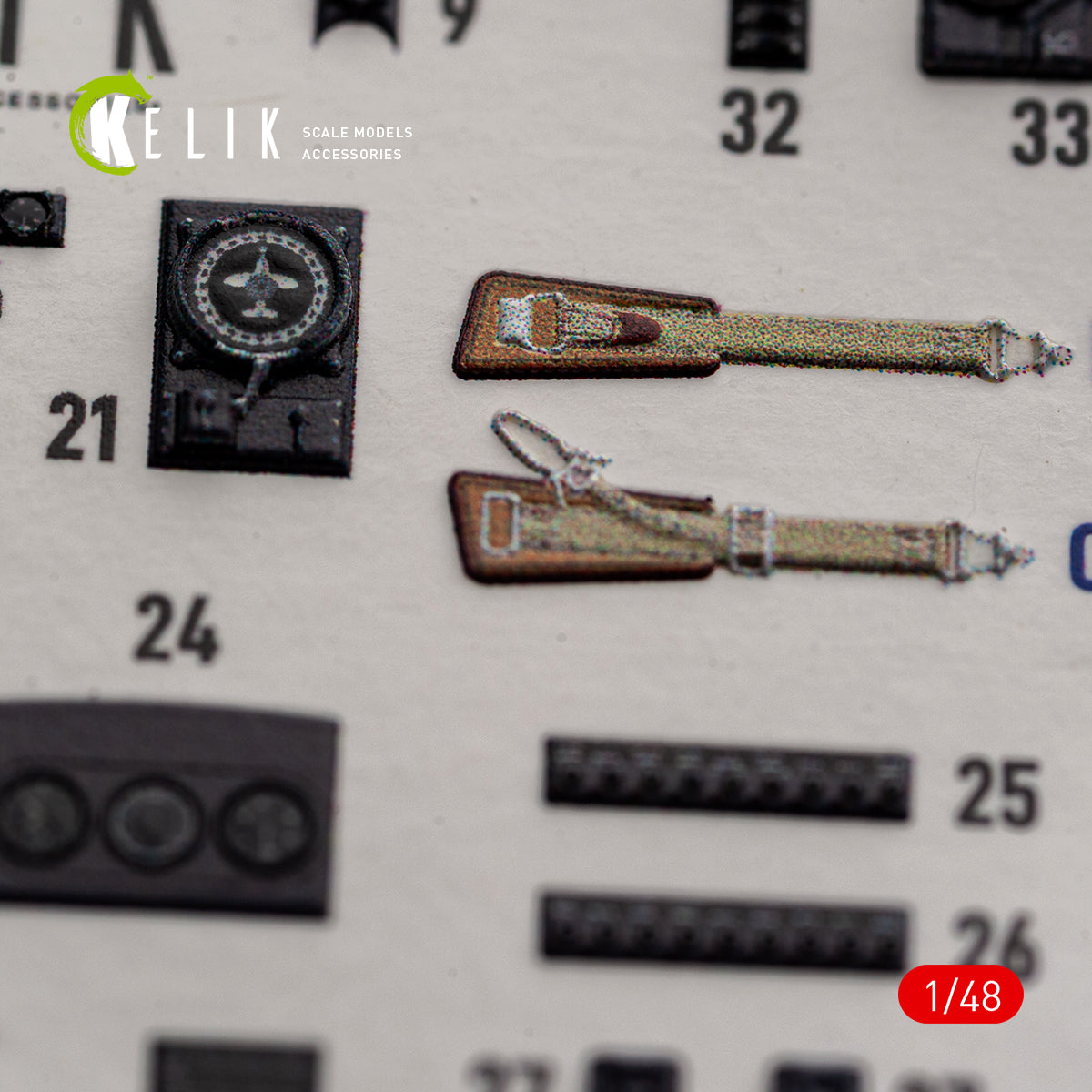 KELIK K48191 He-111 H-16 - interior 3D decals for ICM kit 1/48 – Bild 5