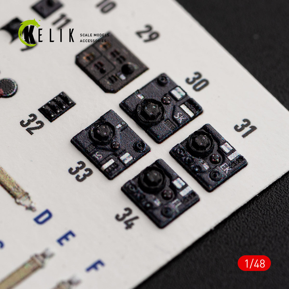 KELIK K48192 He-111 H-20 - interior 3D decals for ICM kit 1/48 – imagen 5