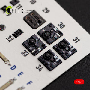KELIK K48192 He-111 H-20 - interior 3D decals for ICM kit 1/48 – imagen 5