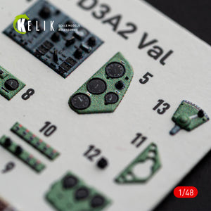 KELIk Aichi K48196 D3A2 Val - interior 3D decals for Wingsy Kits kit 1/48 – immagine 5
