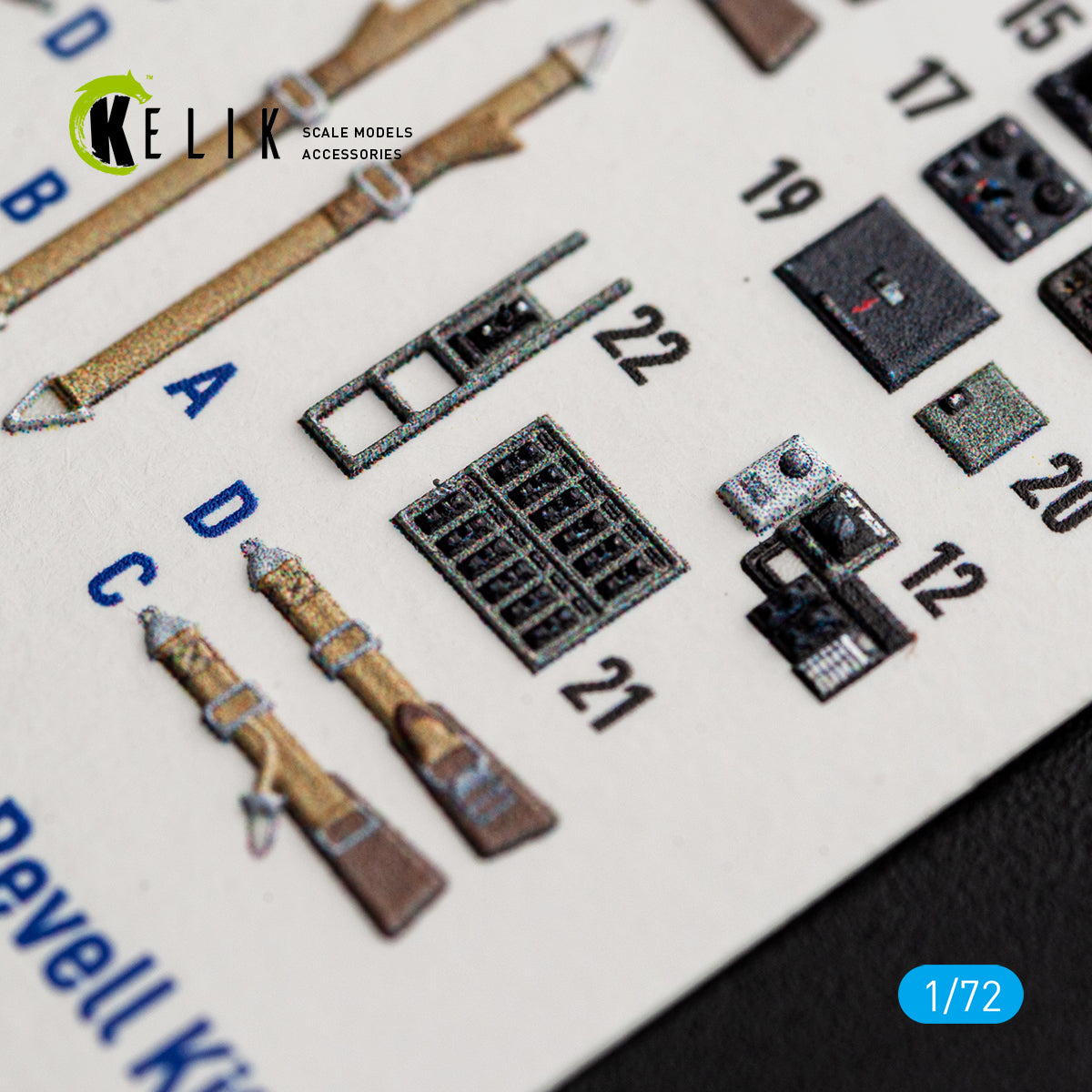 KELIK K72240 FW-200 C-5/C-8 - interior 30 decals for Revell kit 1/72 – imagen 5