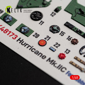 KELIK K48173 Hurricane Mk.IIC - interior 3D decals for HobbyBoss kit 1/48 – imagen 6