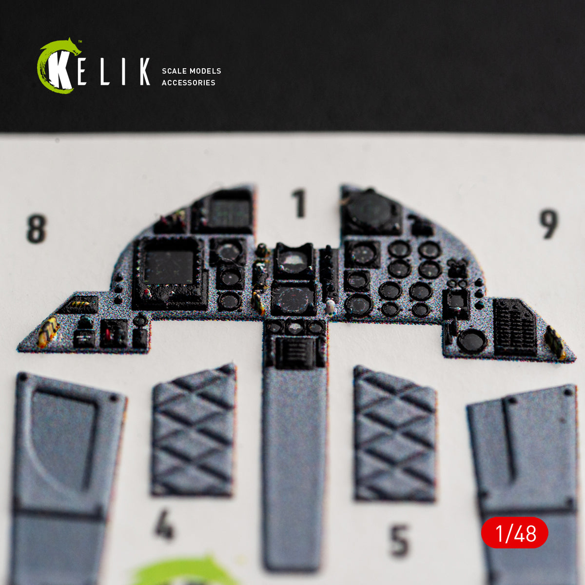 KELIK K48176 F-15C (Late) - interior 3D decals for Hasegawa kit 1/48 – Bild 8