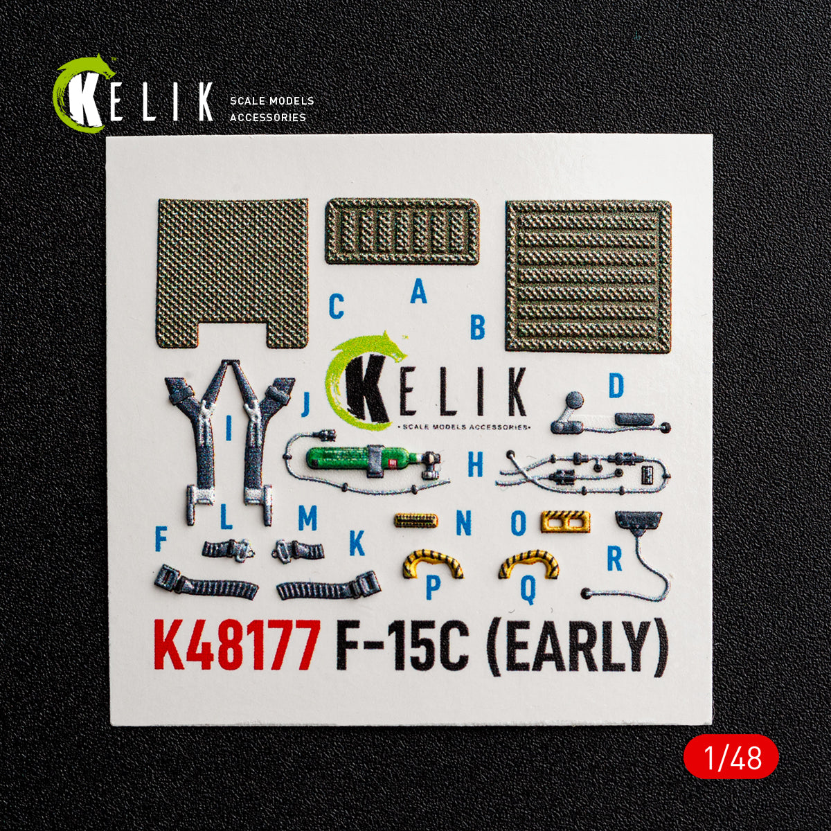 KELIK K48177 F-15C (Early) - interior 3D decals for Hasegawa kit 1/48 – Bild 6