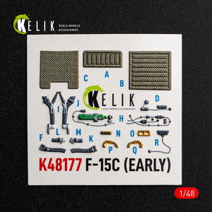 KELIK K48177 F-15C (Early) - interior 3D decals for Hasegawa kit 1/48 – Bild 6