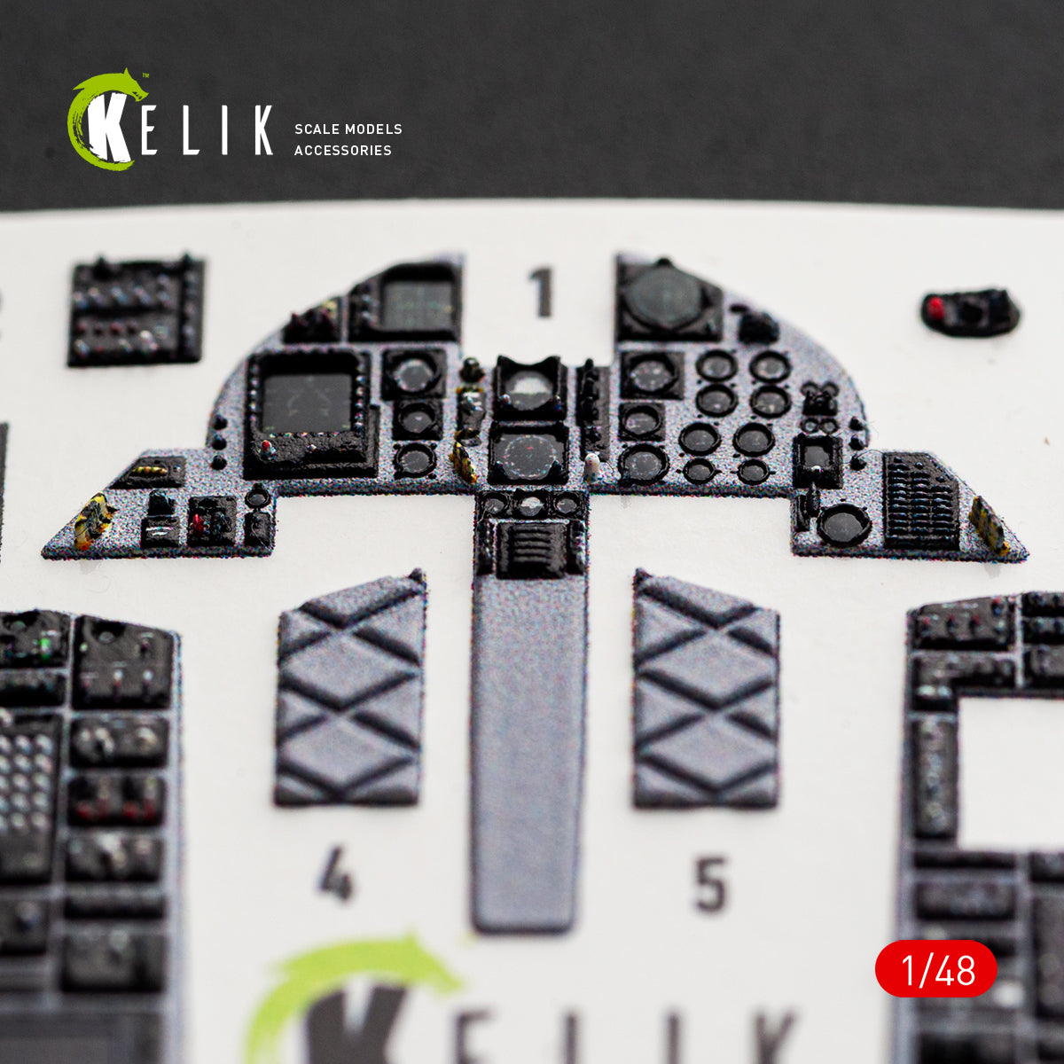 KELIK K48181 F-15.1 (Late) - interior 3D decals for Hasegawa kit 1/48 – Bild 8