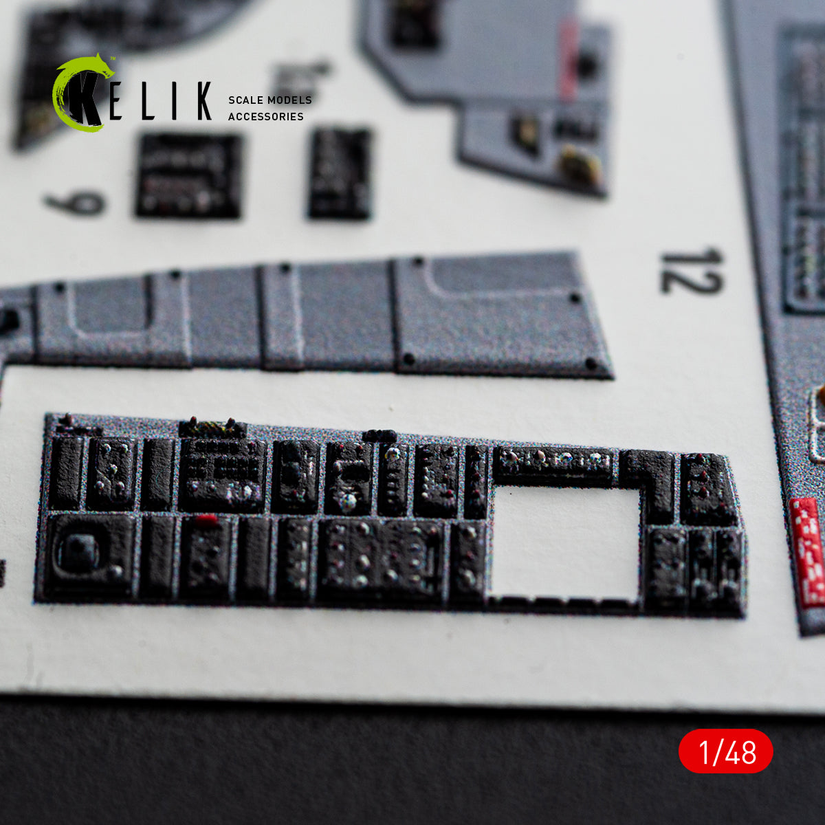 KELIK K48182 F-15D1 Eagle - interior 3D decals for Hasegawa kit (1/48) – Bild 6