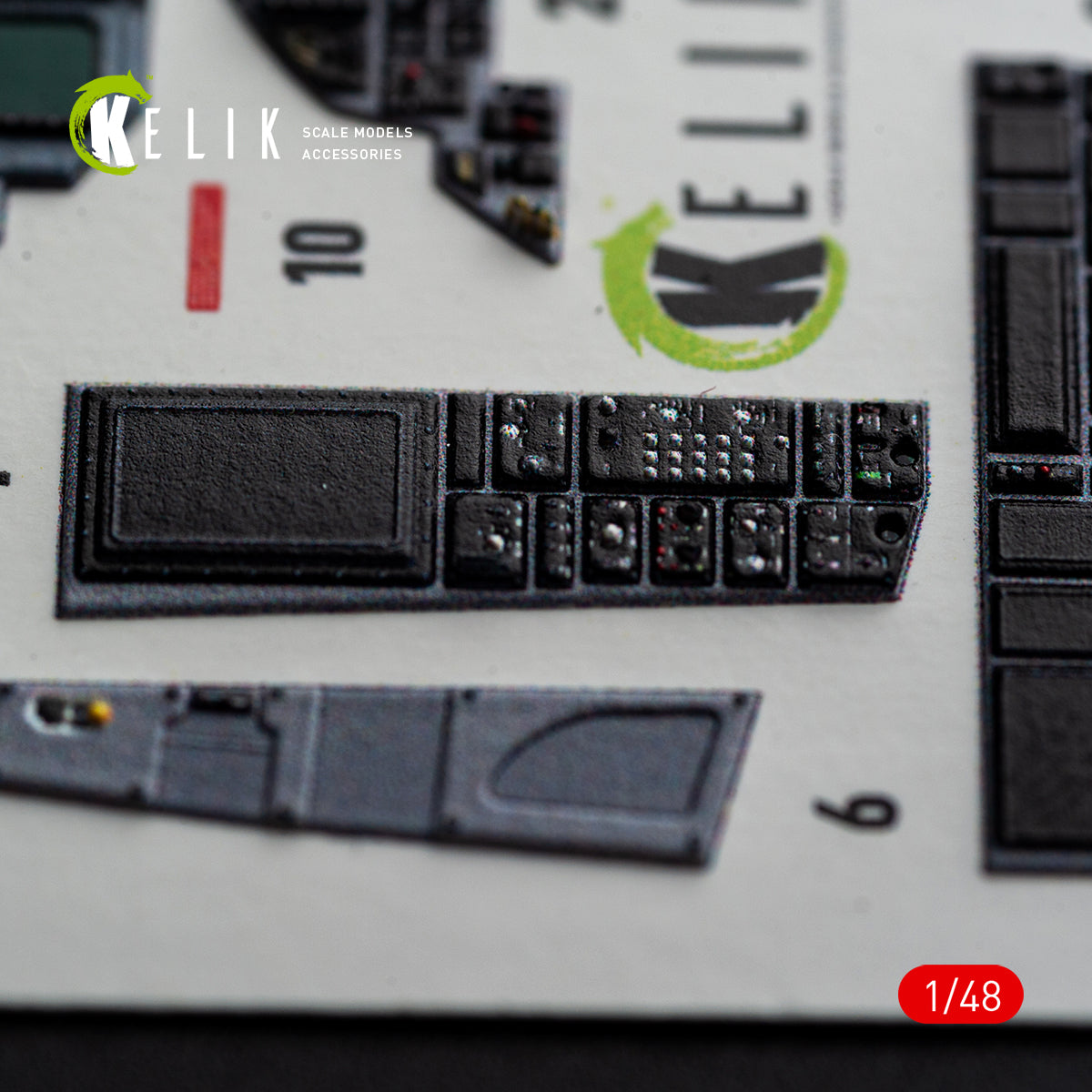 KELIK 48185 F-15E (Late) - interior 3D decals for Hasegawa kit 1/48 – image 9