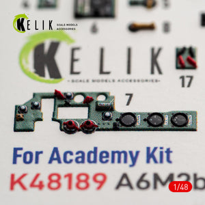 KELIK K48189 A6M2b Zero - interior 3D decals for Academy kit 1/48 – Bild 6