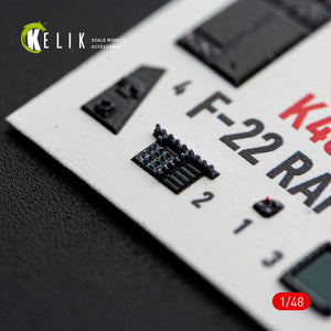 KELIK K48190 F-22 Raptor - interior 3D decals for Hasegawa kit 1/48 – imagen 6