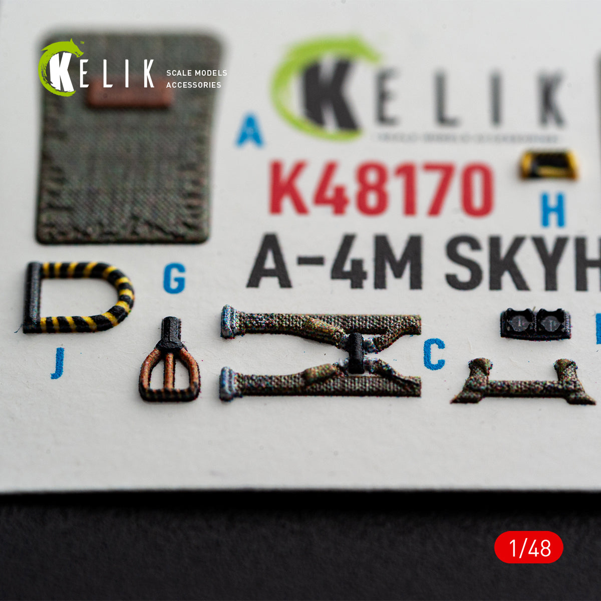 KELIK K48170 A-4M SKYHAWK - interior 3D decals for Hasegawa kit (1/48) – imagen 5