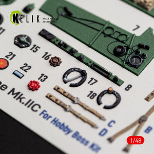 KELIK K48173 Hurricane Mk.IIC - interior 3D decals for HobbyBoss kit 1/48 – imagen 7
