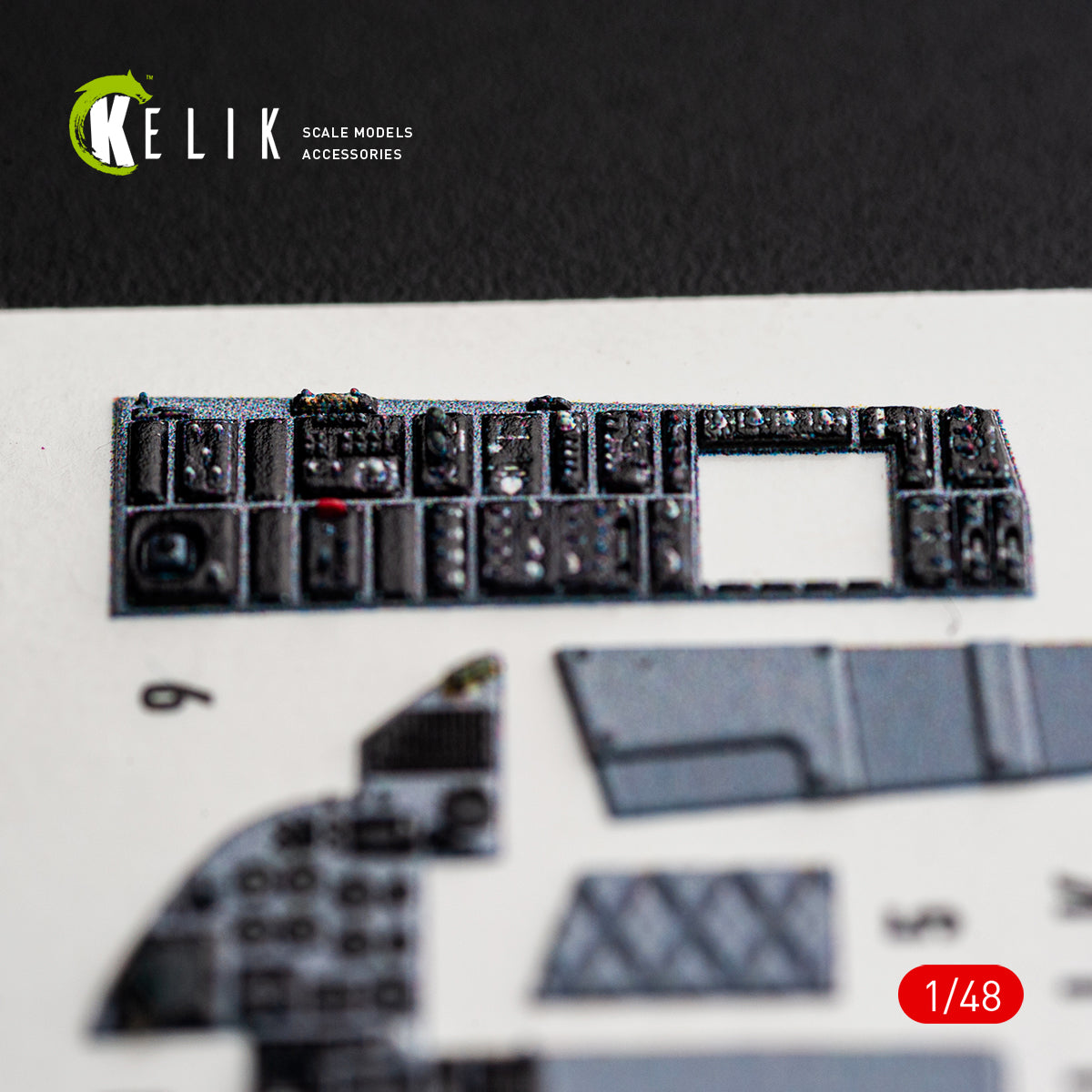 KELIK K48176 F-15C (Late) - interior 3D decals for Hasegawa kit 1/48 – Bild 9