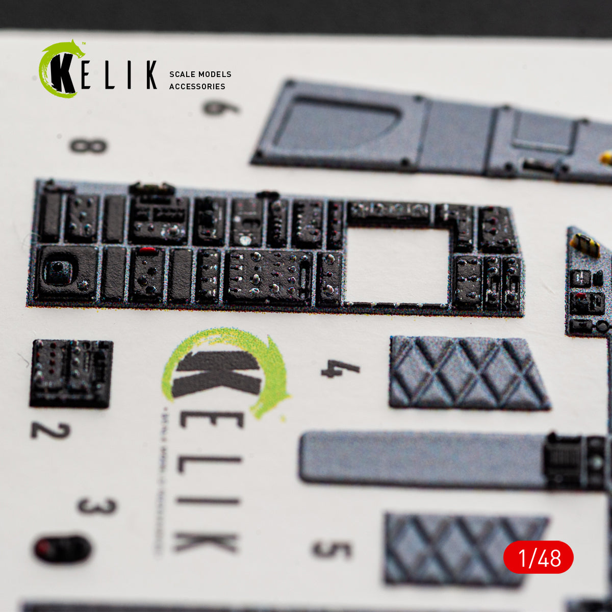 KELIK K48177 F-15C (Early) - interior 3D decals for Hasegawa kit 1/48 – Bild 5