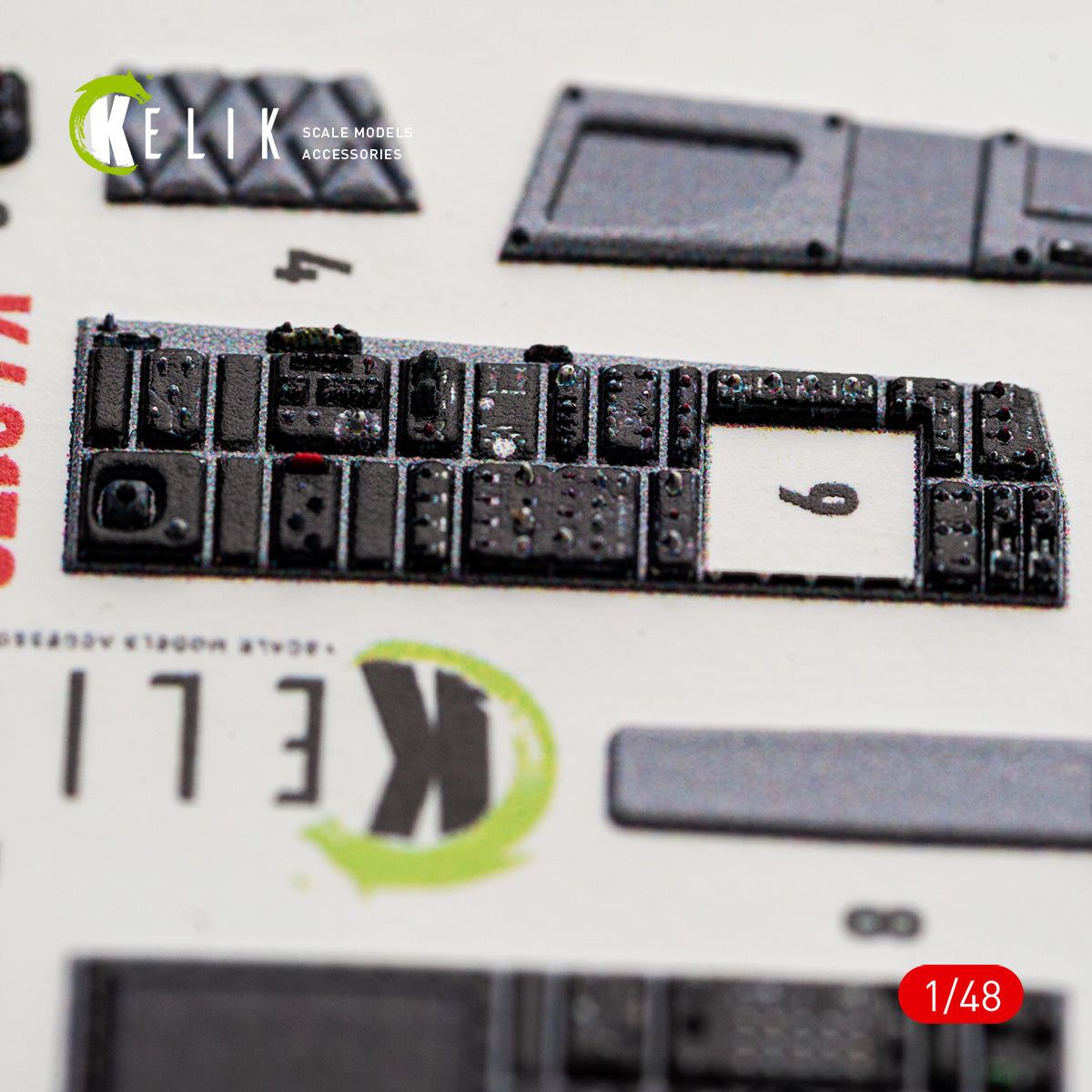 KELIK K48179 F-15A - interior 3D decals for Hasegawa kit 1/48 – Bild 9