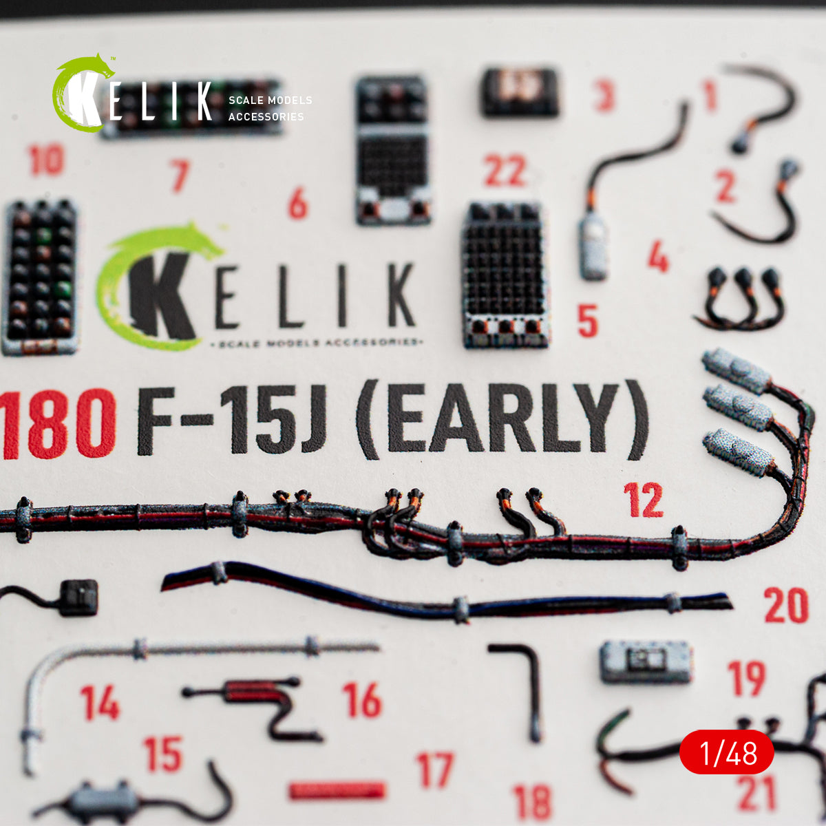 KELIK K48180 F-151 (Early) - interior 3D decals for Hasegawa kit 1/48 – image 10