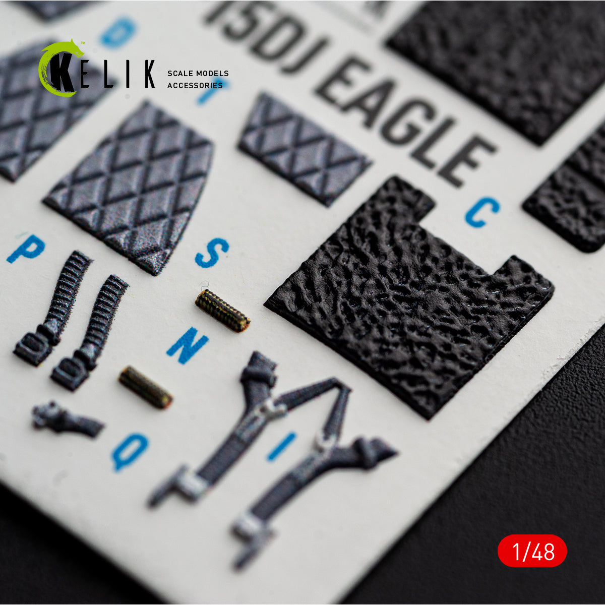 KELIK K48182 F-15D1 Eagle - interior 3D decals for Hasegawa kit (1/48) – Bild 7