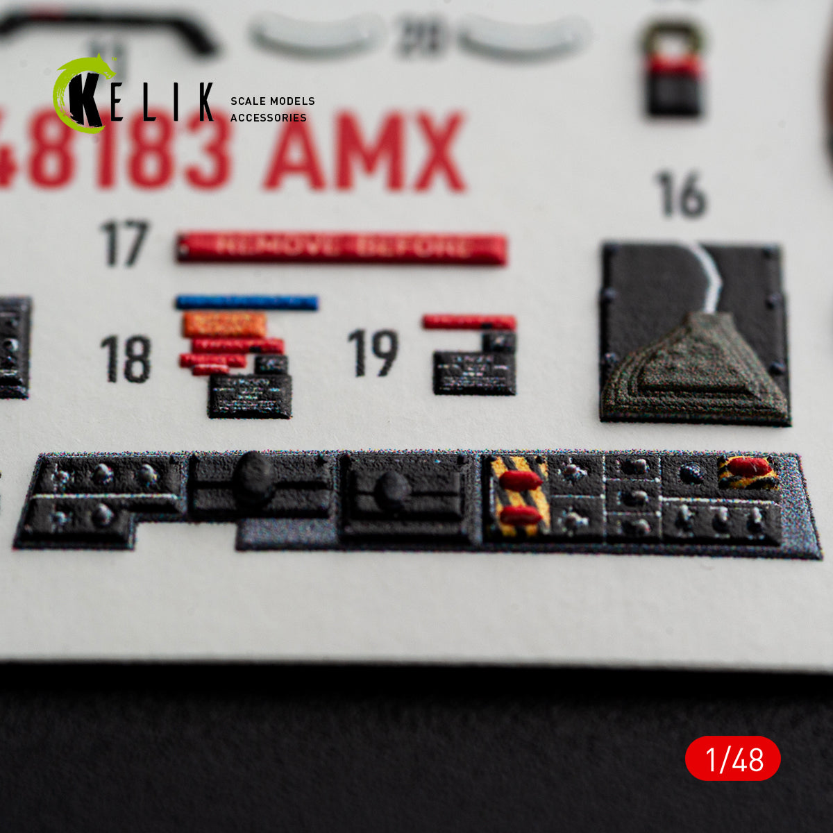 KELIK K48183 AMX - interior 3D decals for HobbyBoss kit 1/48 – immagine 3