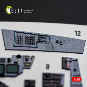 KELIK 48185 F-15E (Late) - interior 3D decals for Hasegawa kit 1/48 – image 10