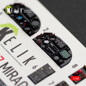 KELIK K48187 Mirage F1C/CR - interior 3D decals for Italeri kit 1/48 – imagen 7