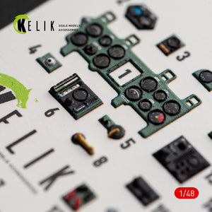 KELIK K48189 A6M2b Zero - interior 3D decals for Academy kit 1/48 – Bild 7