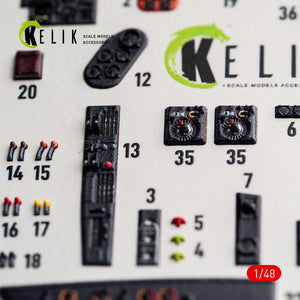 KELIK K48192 He-111 H-20 - interior 3D decals for ICM kit 1/48 – imagen 7