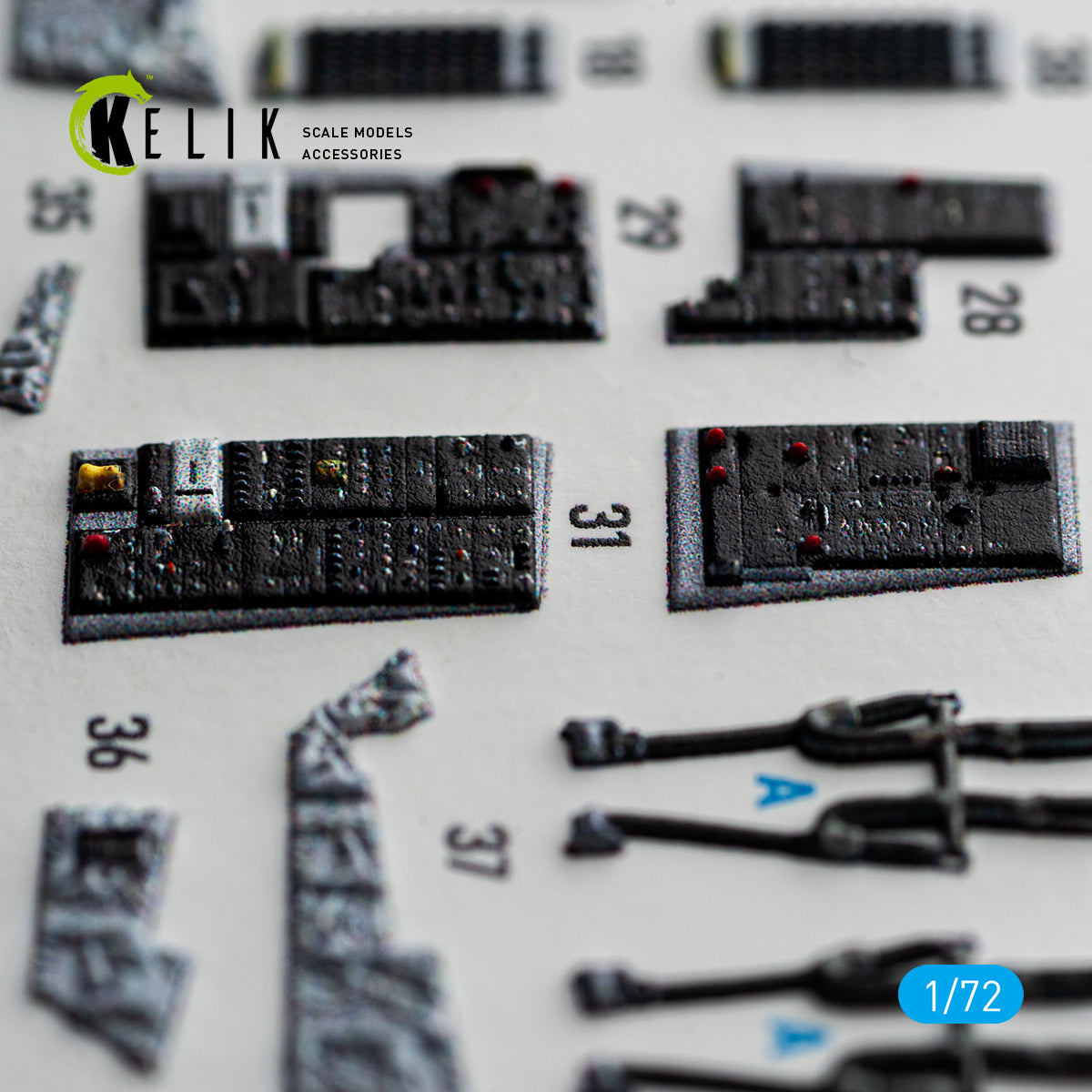 KELIK K72235 F-140 Tomcat - interior 3D decals for Tamiya kit 1/72 – immagine 7