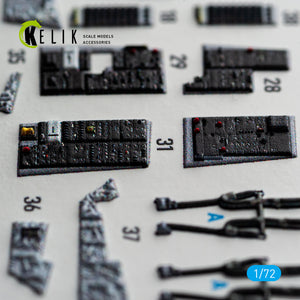 KELIK K72235 F-140 Tomcat - interior 3D decals for Tamiya kit 1/72 – immagine 7