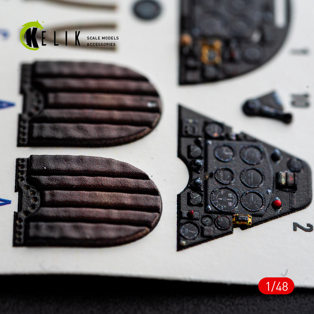 KELIK K48166 Spitfire TR.9 - interior 3D decals for Airfix kit 1/48 – imagen 8