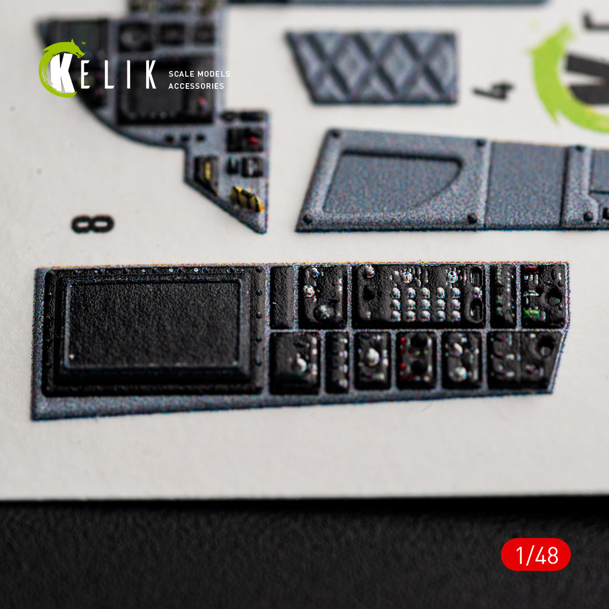 KELIK K48176 F-15C (Late) - interior 3D decals for Hasegawa kit 1/48 – Bild 10