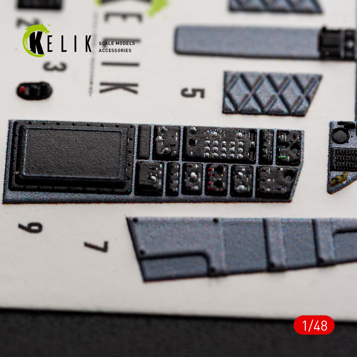 KELIK K48177 F-15C (Early) - interior 3D decals for Hasegawa kit 1/48 – Bild 4