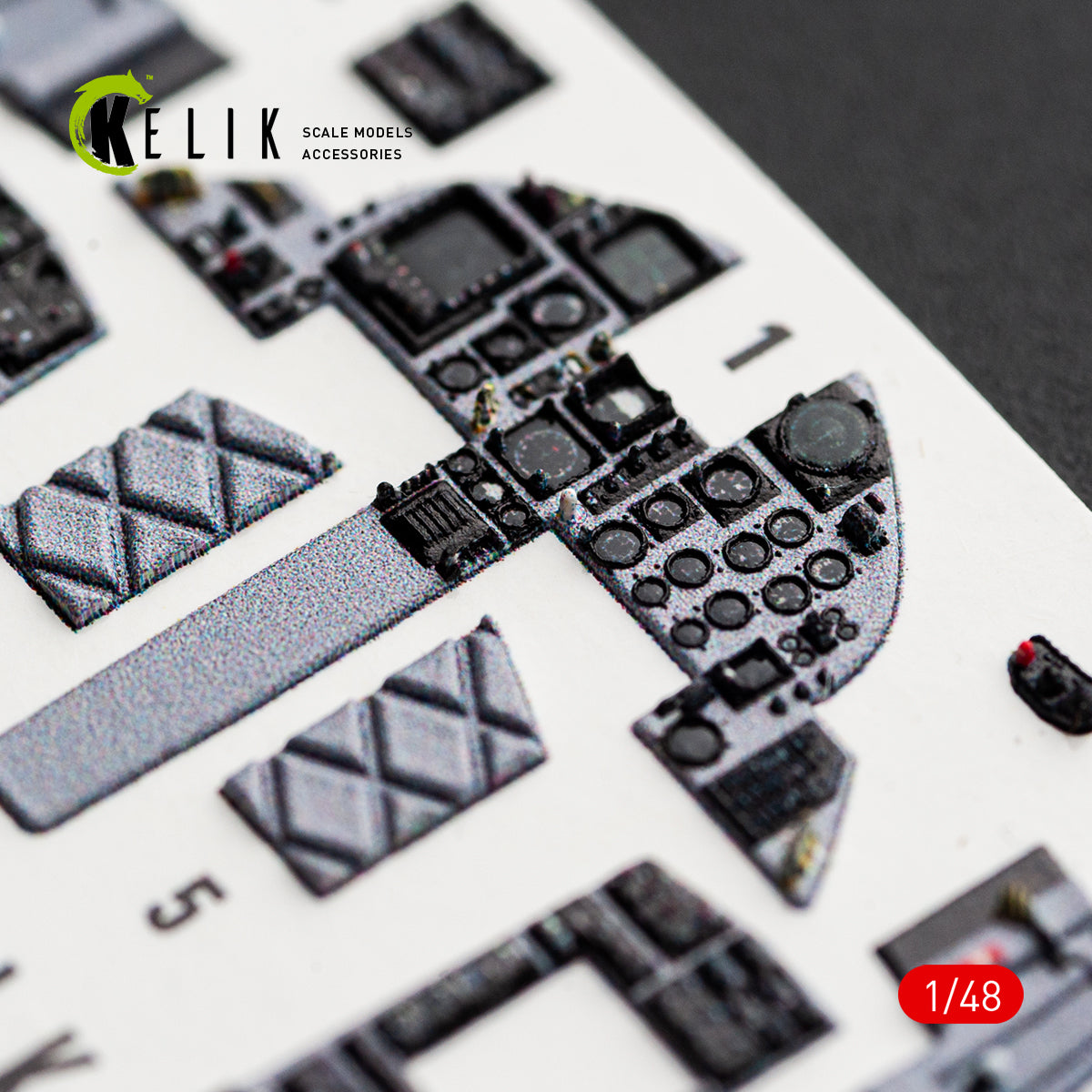 KELIK K48181 F-15.1 (Late) - interior 3D decals for Hasegawa kit 1/48 – Bild 10