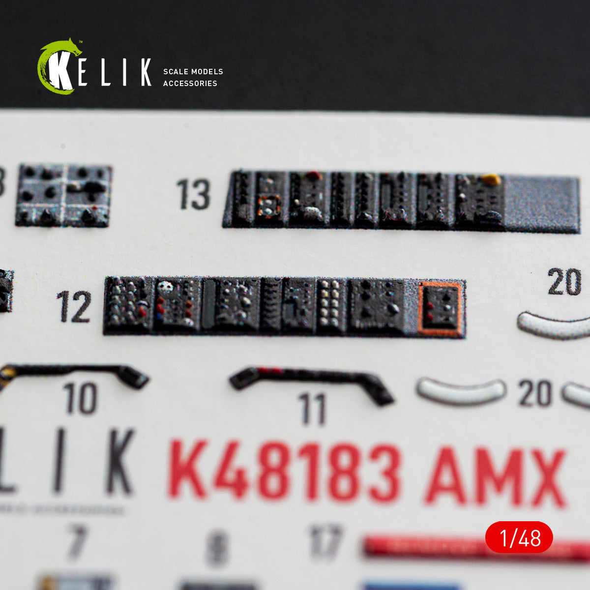 KELIK K48183 AMX - interior 3D decals for HobbyBoss kit 1/48 – immagine 2