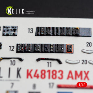KELIK K48183 AMX - interior 3D decals for HobbyBoss kit 1/48 – immagine 2