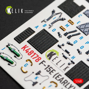 KELIK K48178 F-15E (Early) - interior 3D decals for Hasegawa kit 1/48 – Bild 9