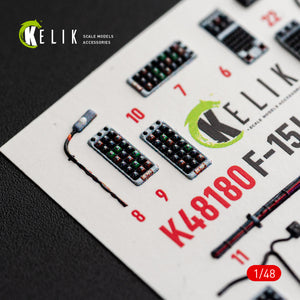 KELIK K48180 F-151 (Early) - interior 3D decals for Hasegawa kit 1/48 – image 13