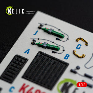 KELIK 48185 F-15E (Late) - interior 3D decals for Hasegawa kit 1/48 – image 12