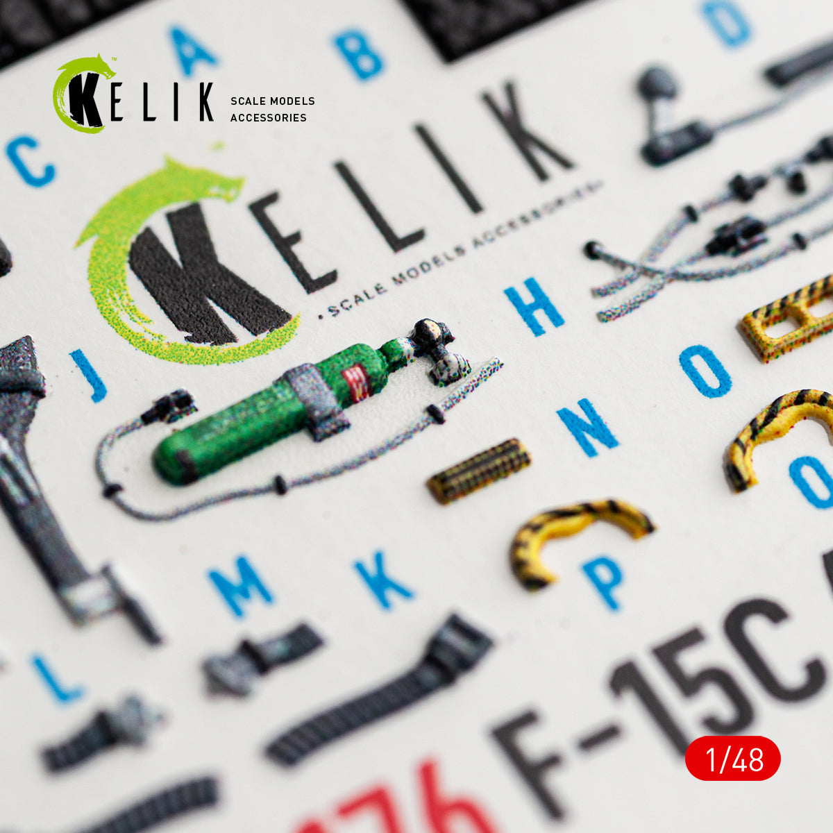 KELIK K48176 F-15C (Late) - interior 3D decals for Hasegawa kit 1/48 – Bild 12
