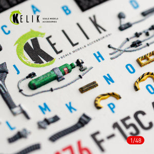 KELIK K48176 F-15C (Late) - interior 3D decals for Hasegawa kit 1/48 – Bild 12