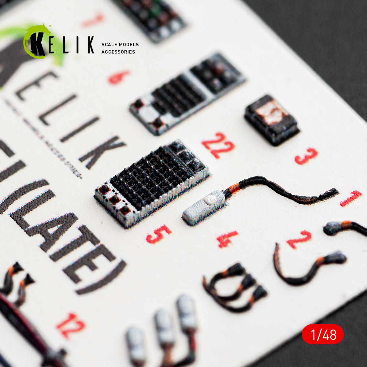 KELIK K48181 F-15.1 (Late) - interior 3D decals for Hasegawa kit 1/48 – Bild 12