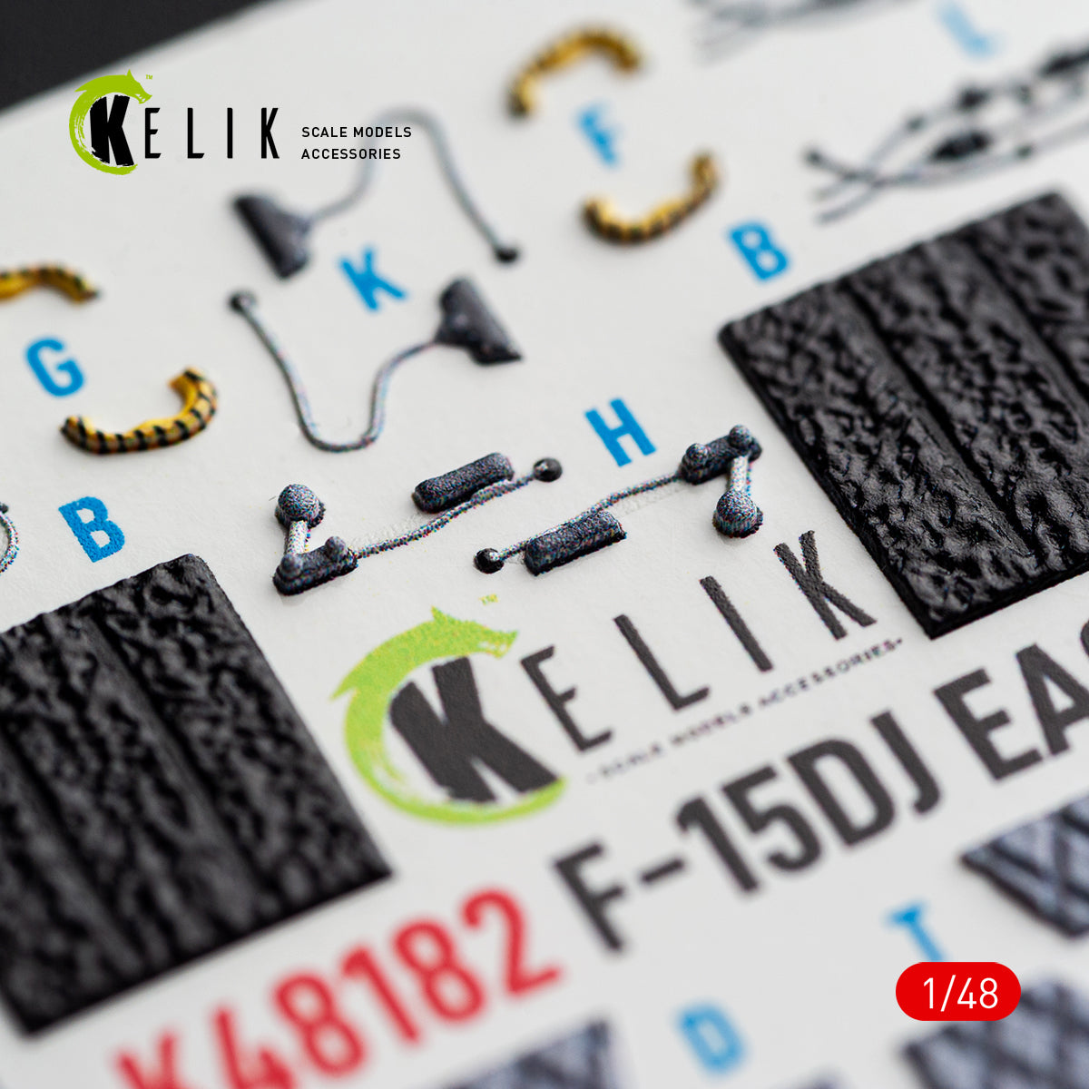 KELIK K48182 F-15D1 Eagle - interior 3D decals for Hasegawa kit (1/48) – Bild 10
